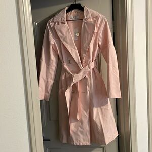 New York & Company Light Pink Trenchcoat size M